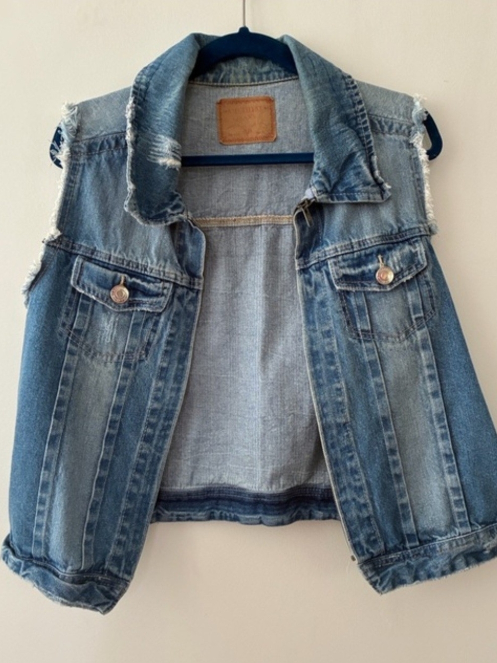 Classic Denim Vest - Blue